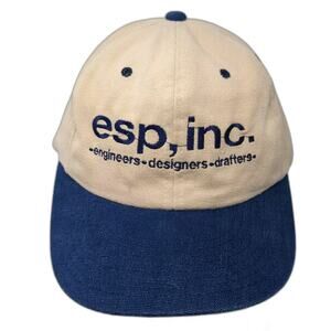 WearGuard Baseball Cap Beige Blue OS Hat esp inc Engineers Designers Drafters